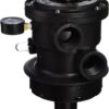 Hayward 1 1/2" Black Vari-Flo Top Mount Multiport Valve