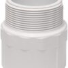2" White MPT x Slip SCH40 PVC Male Adapter
