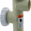 Super-Pro Pentair 2" Slip Almond PVC Push Pull DE Valve with 7-1/2" Center