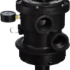 Hayward 1 1/2" Black Vari-Flo Top Mount Multiport Valve